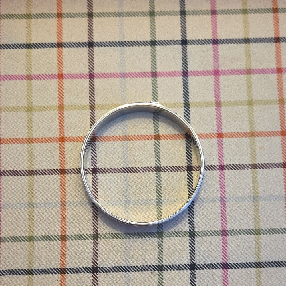 Coach Silver Tone Bracelet with Op Art Logo Design - Picture 7 of 12